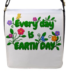 Earth Day Flap Messenger Bag (s) by Valentinaart