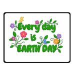 Earth Day Double Sided Fleece Blanket (Small)  45 x34  Blanket Front