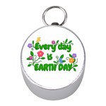 Earth Day Mini Silver Compasses Front