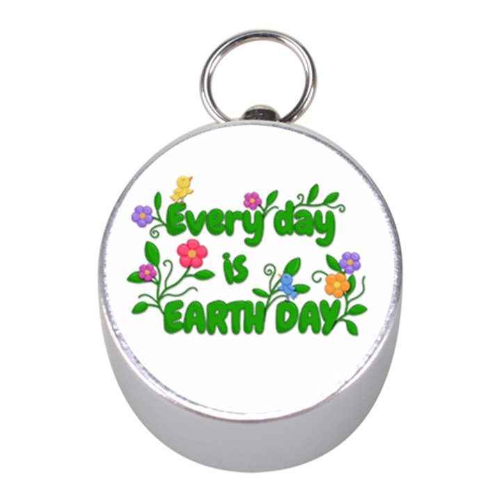 Earth Day Mini Silver Compasses