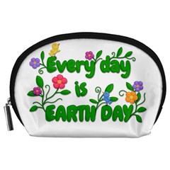 Earth Day Accessory Pouches (large)  by Valentinaart