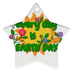 Earth Day Ornament (Star)