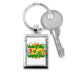 Earth Day Key Chains (Rectangle) 