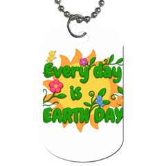 Earth Day Dog Tag (One Side)