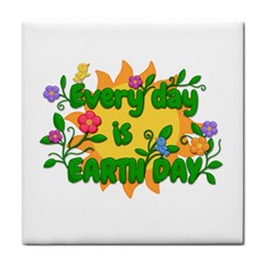 Earth Day Tile Coasters by Valentinaart