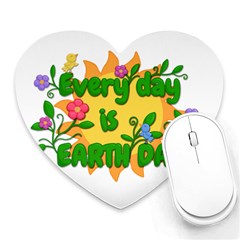 Earth Day Heart Mousepads by Valentinaart