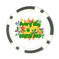 Earth Day Poker Chip Card Guard