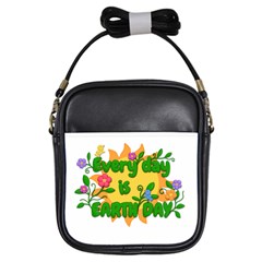 Earth Day Girls Sling Bags