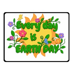 Earth Day Fleece Blanket (small) by Valentinaart