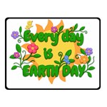 Earth Day Fleece Blanket (Small) 50 x40  Blanket Front