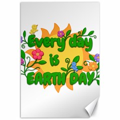 Earth Day Canvas 12  X 18   by Valentinaart