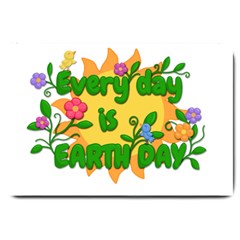 Earth Day Large Doormat  by Valentinaart