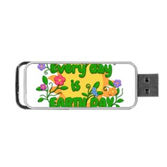 Earth Day Portable Usb Flash (one Side) by Valentinaart