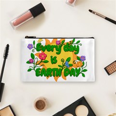 Earth Day Cosmetic Bag (small)  by Valentinaart