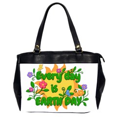 Earth Day Office Handbags (2 Sides)  by Valentinaart