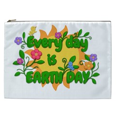 Earth Day Cosmetic Bag (xxl)  by Valentinaart