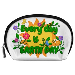 Earth Day Accessory Pouches (large)  by Valentinaart