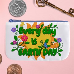 Earth Day Large Coin Purse by Valentinaart