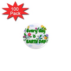 Earth Day 1  Mini Magnets (100 Pack)  by Valentinaart