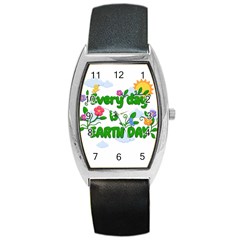 Earth Day Barrel Style Metal Watch by Valentinaart