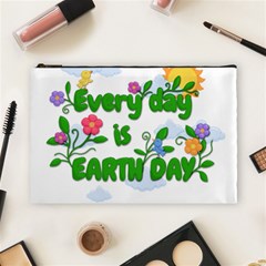 Earth Day Cosmetic Bag (large)  by Valentinaart