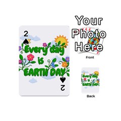 Earth Day Playing Cards 54 (mini)  by Valentinaart