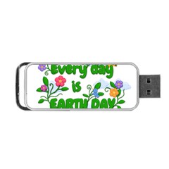 Earth Day Portable Usb Flash (one Side) by Valentinaart