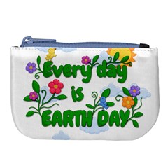 Earth Day Large Coin Purse by Valentinaart