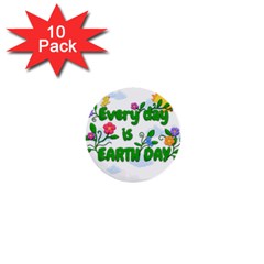 Earth Day 1  Mini Buttons (10 Pack)  by Valentinaart