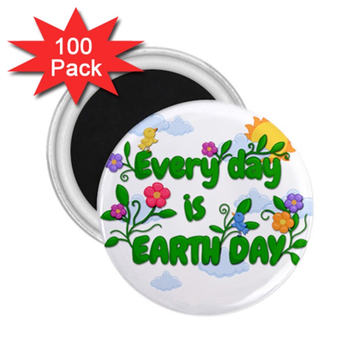 Earth Day 2.25  Magnets (100 pack) 