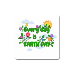 Earth Day Square Magnet by Valentinaart