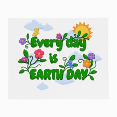 Earth Day Small Glasses Cloth (2-side) by Valentinaart