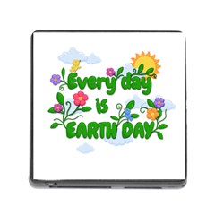 Earth Day Memory Card Reader (square) by Valentinaart