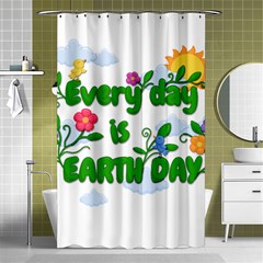 Earth Day Shower Curtain 48  X 72  (small)  by Valentinaart