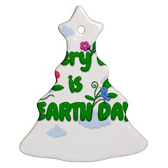 Earth Day Christmas Tree Ornament (two Sides)