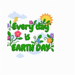 Earth Day Large Garden Flag (two Sides) by Valentinaart