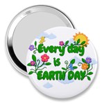 Earth Day 3  Handbag Mirrors Front