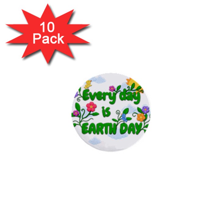 Earth Day 1  Mini Buttons (10 pack) 