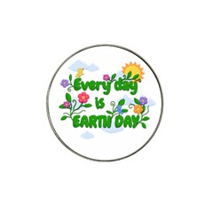 Earth Day Hat Clip Ball Marker by Valentinaart