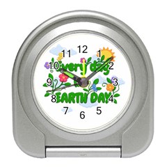 Earth Day Travel Alarm Clocks by Valentinaart