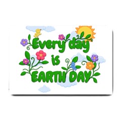 Earth Day Small Doormat  by Valentinaart