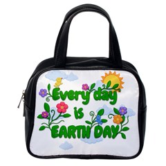 Earth Day Classic Handbags (one Side) by Valentinaart