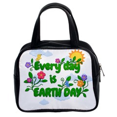 Earth Day Classic Handbags (2 Sides) by Valentinaart