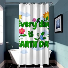 Earth Day Shower Curtain 36  X 72  (stall)  by Valentinaart