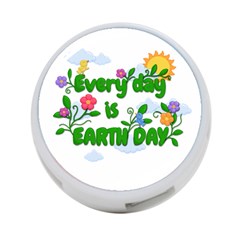 Earth Day 4-port Usb Hub (one Side) by Valentinaart