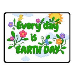 Earth Day Fleece Blanket (small) by Valentinaart