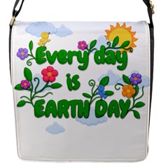 Earth Day Flap Messenger Bag (s) by Valentinaart