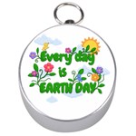 Earth Day Silver Compasses Front