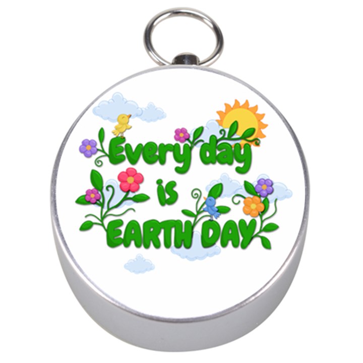 Earth Day Silver Compasses