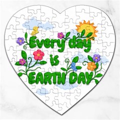 Earth Day Jigsaw Puzzle (heart) by Valentinaart